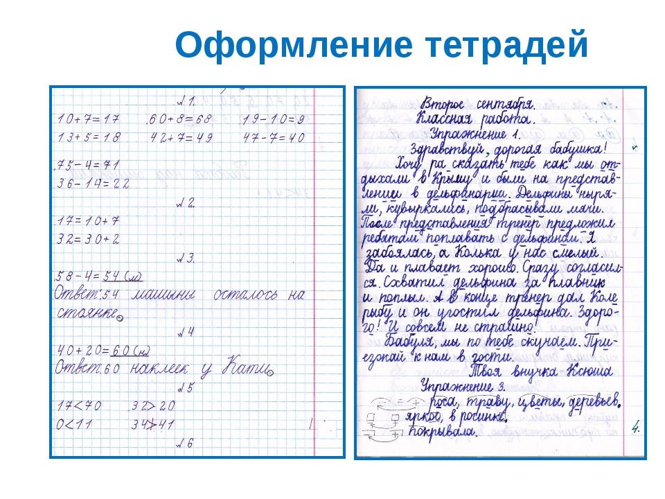 Ведение тетрадей русский язык. Ведение тетради. Как оформить тетрадь. Оформление записей в тетради. Пример оформления тетради.